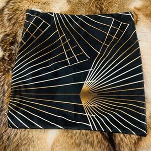 Cute velvet green & gold decorative pillowcase 17”